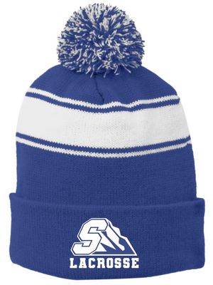 Salem Lacrosse Stripe Beanie - Embroidered