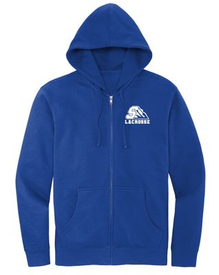 Salem Lacrosse Hooded Full-Zip Sweatshirt - Embroidered