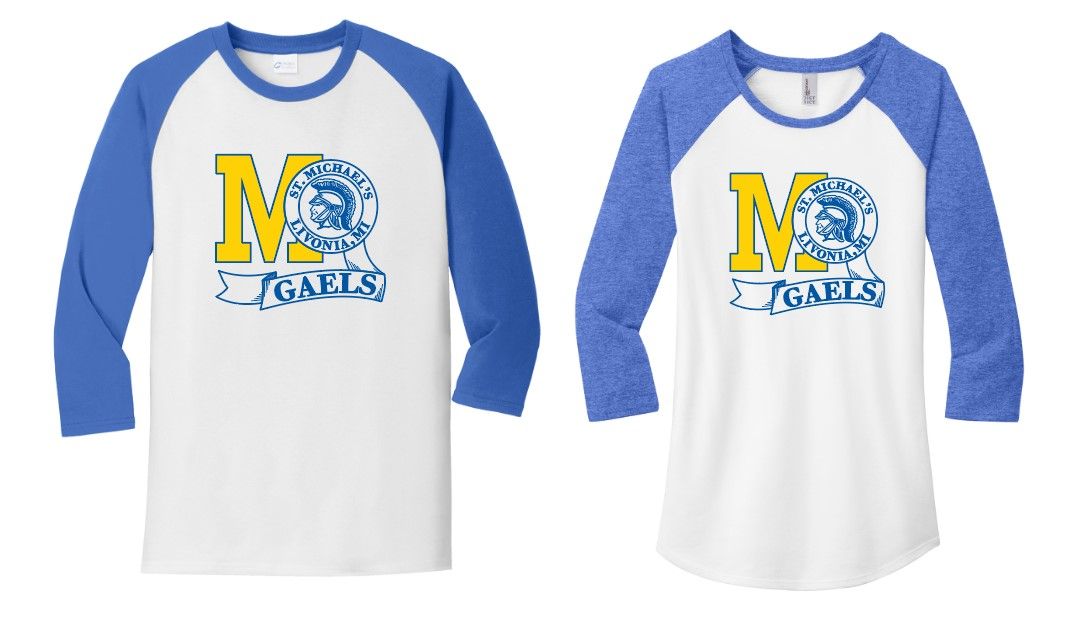 3/4 Sleeve Tee - Retro Design
