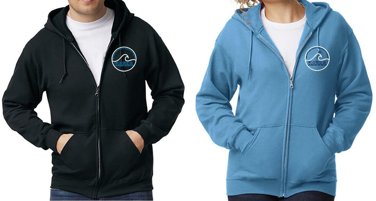 Gildan Full Zip Hooded Sweatshirt