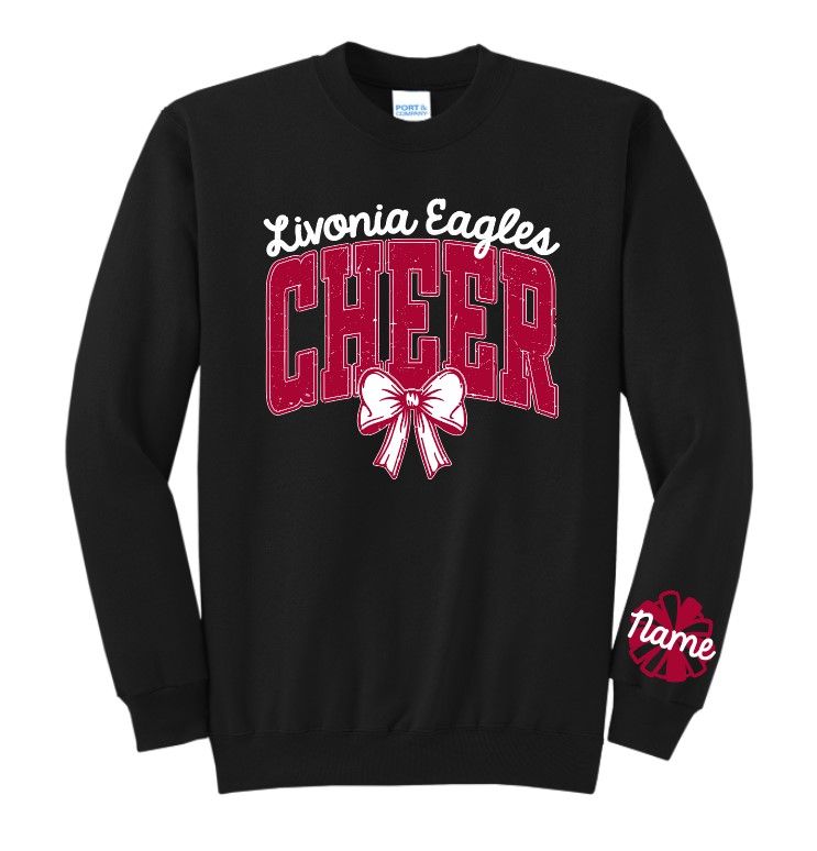 Port &amp; Co. Crewneck - Eagles Bow Design