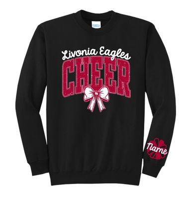 Port &amp; Co. Crewneck - Eagles Bow Design