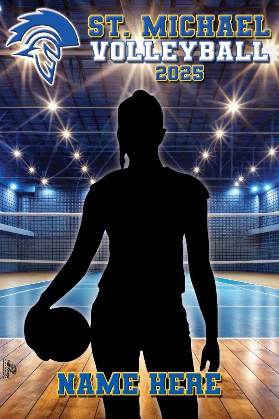 St. Michael Volleyball vinyl banner - 8th Grade Only