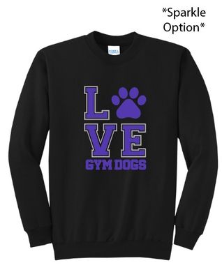 Crewneck Sweatshirt - Love Gym Dogs
