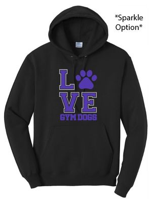 Hooded Sweatshirt - Love Gym Dogs