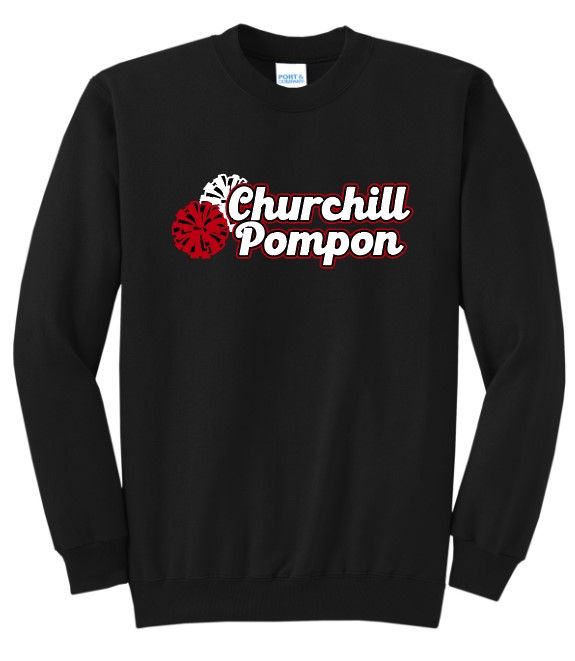 Churchill Pom Crewneck Sweatshirt - Design 3