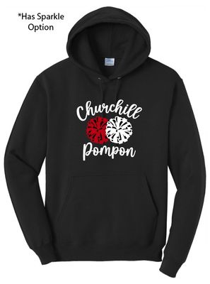 Churchill Pom Hoodie - Design 1