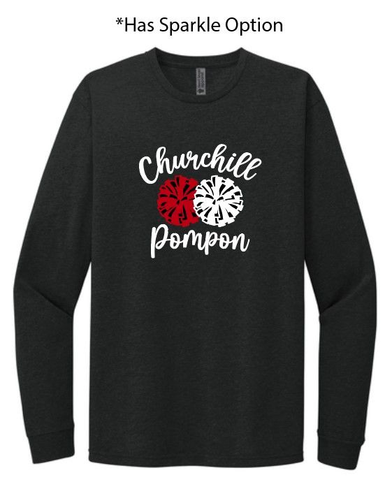 Churchill Pom Longsleeve Tee - Design 1
