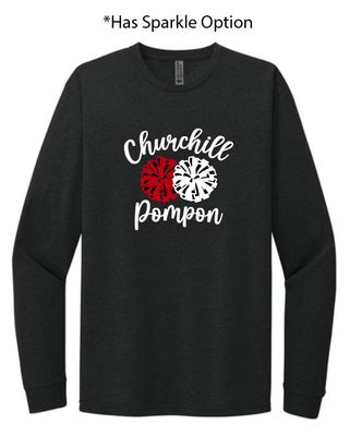 Churchill Pom Longsleeve Tee - Design 1