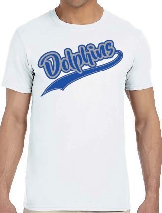 Gildan Adult Softstyle® 4.5 oz. T-Shirt with Dolphin Design