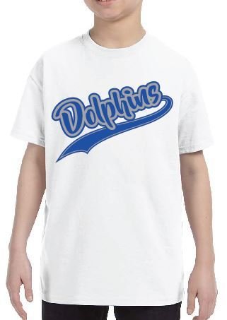 Gildan Youth 5.3 oz. T-Shirt with Dolphin Design