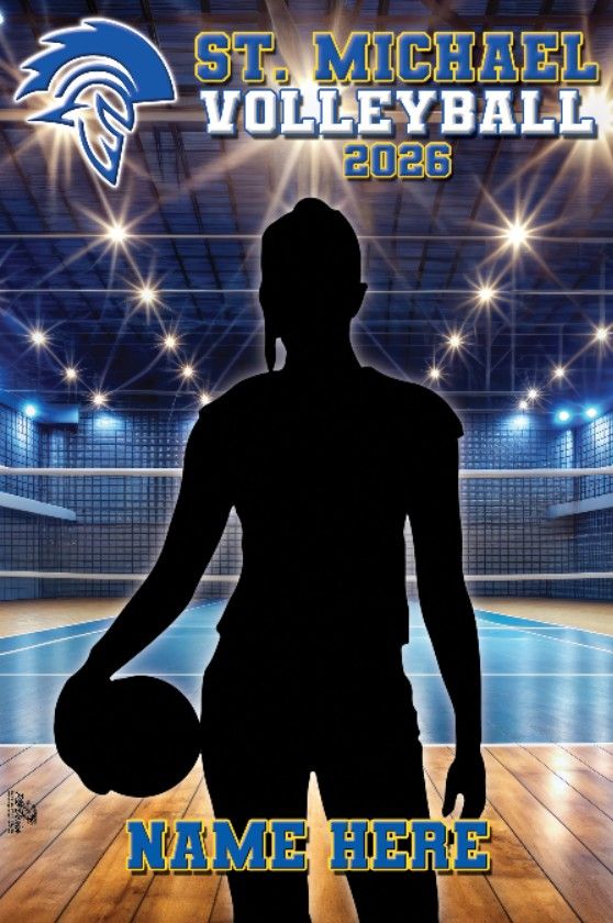 St. Michael Volleyball vinyl banner - 8th Grade Only