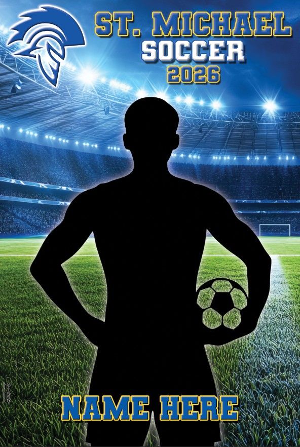 St. Michael Soccer vinyl banner - 8th Grade Only