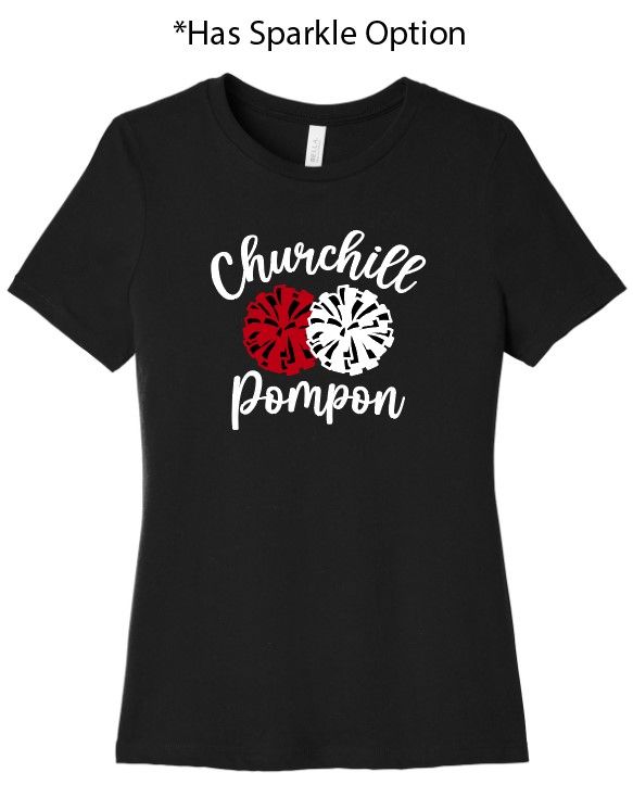 Churchill Pom Ladies Relaxed Fit Tee - Design 1