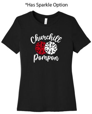 Churchill Pom Ladies Relaxed Fit Tee - Design 1