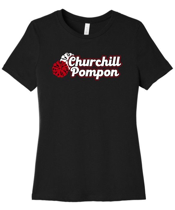 Churchill Pom Ladies Relaxed Fit Tee - Design 3