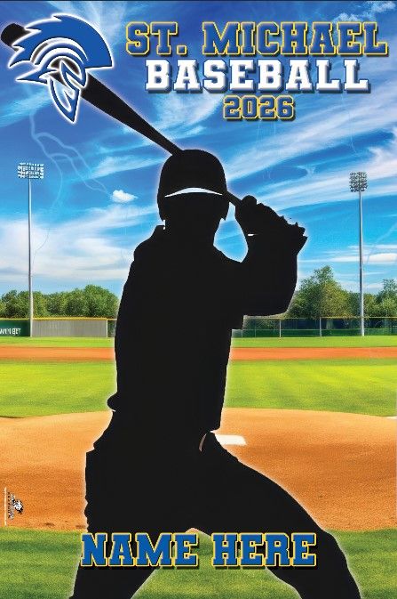 St. Michael Baseball vinyl banner - 8th Grade Only