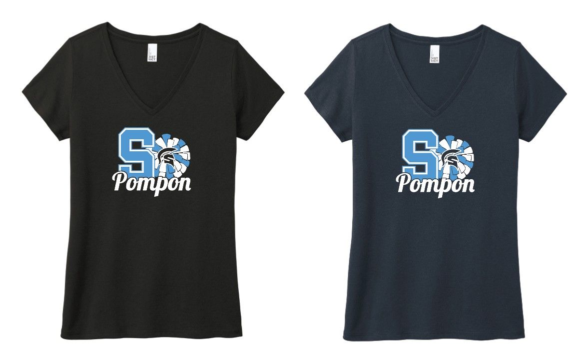 SHS Pom Ladies Vneck Tee