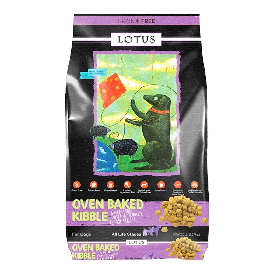 Lotus Lamb &amp; Turkey Liver Dog, Size: 20lb