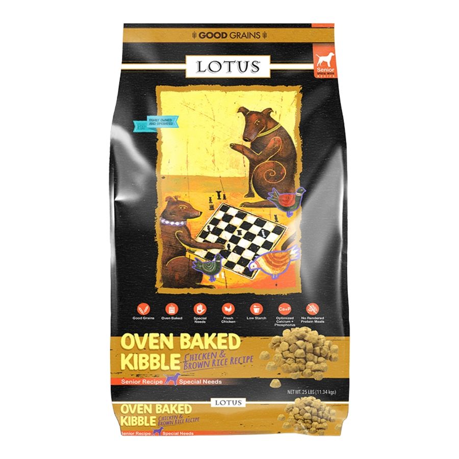 Lotus Chicken &amp; Rice Senior Dog, Size: 25lb
