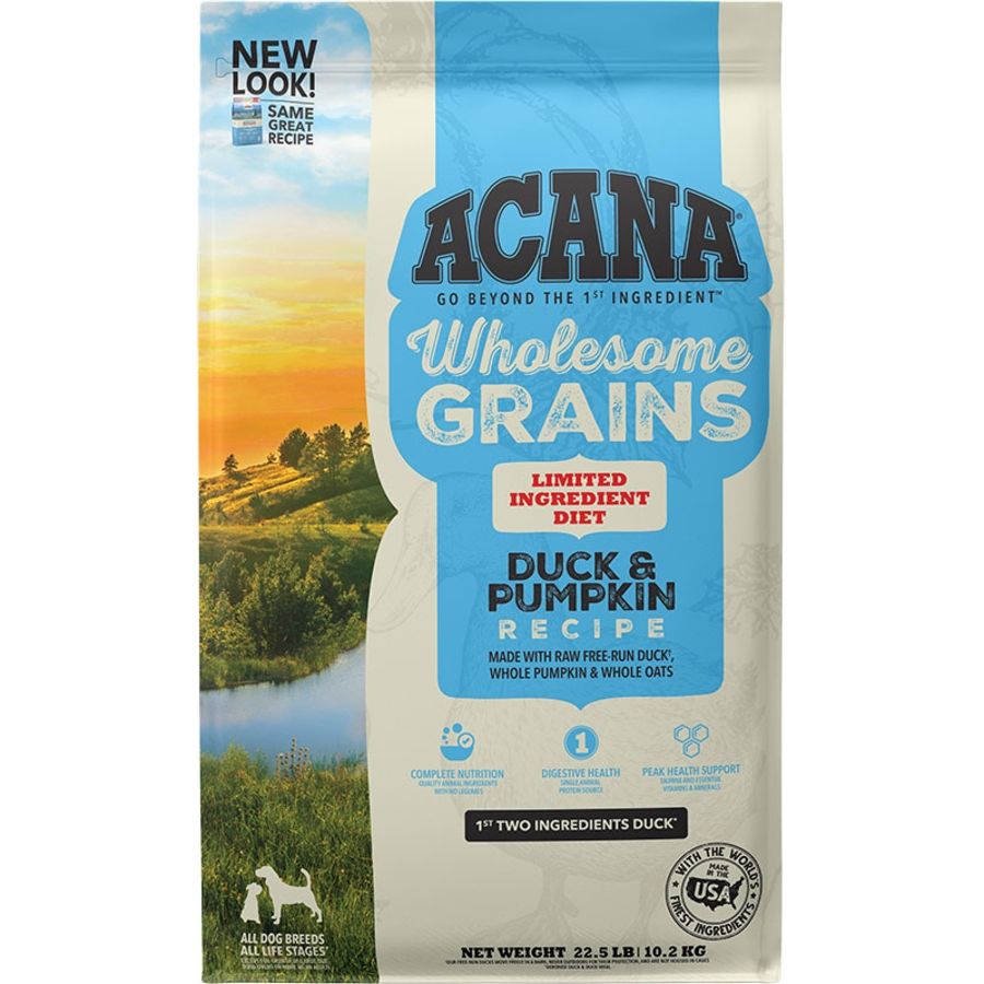 Acana D Grains Duck &amp; Pumpkin, Size: 22.5lb