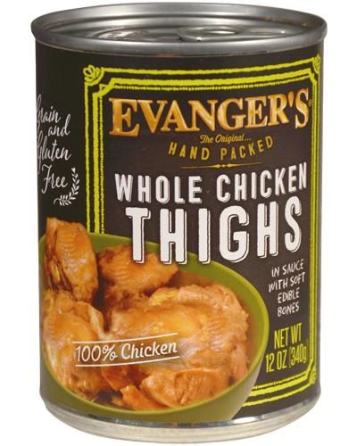 Evanger’s Whole Chic Thigh Dog Can 11z