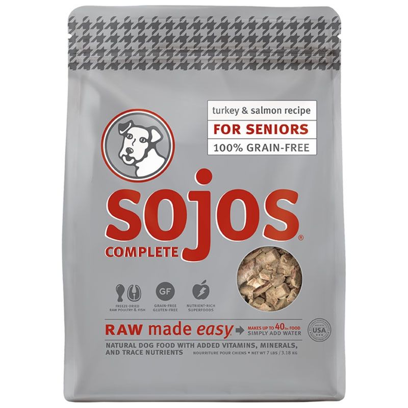 Sojos Complete SENIOR Dog Food - Turkey &amp; Salmon 7#