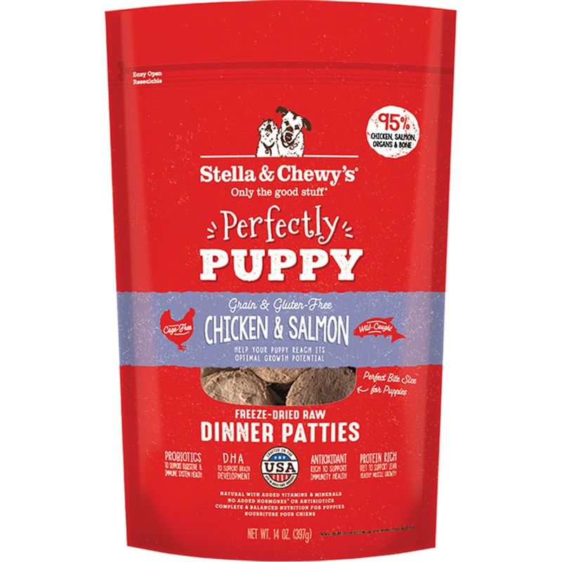 S&amp;C PATTIES PUP Chic Smn 14oz