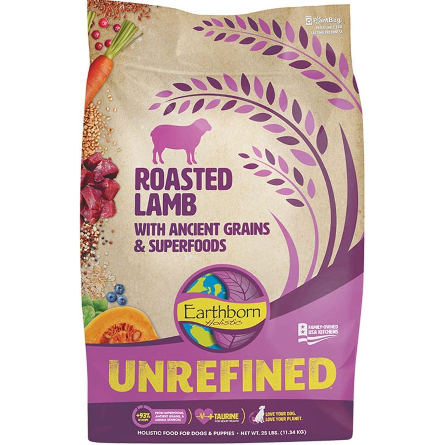 Earthborn Unrefined Lamb, Size: 25lb