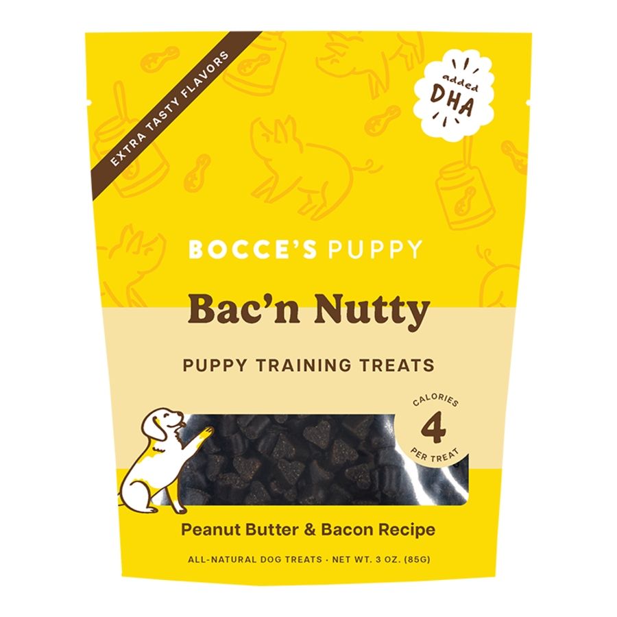 BOCCES D TRAIN BAC&#39;N NUTTY PUP 3OZ