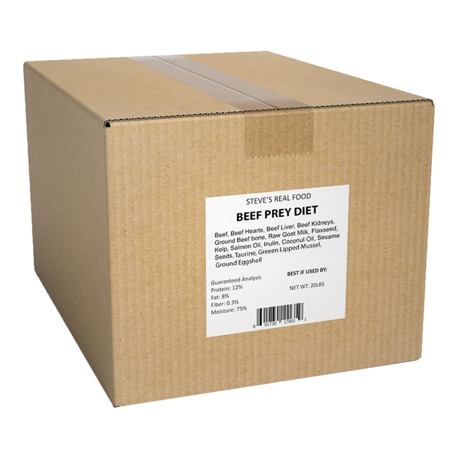Steve&#39;s Beef Prey Patties 20lb
