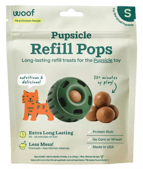 Woof D Pop CKN PB, Size: Small - 10CT