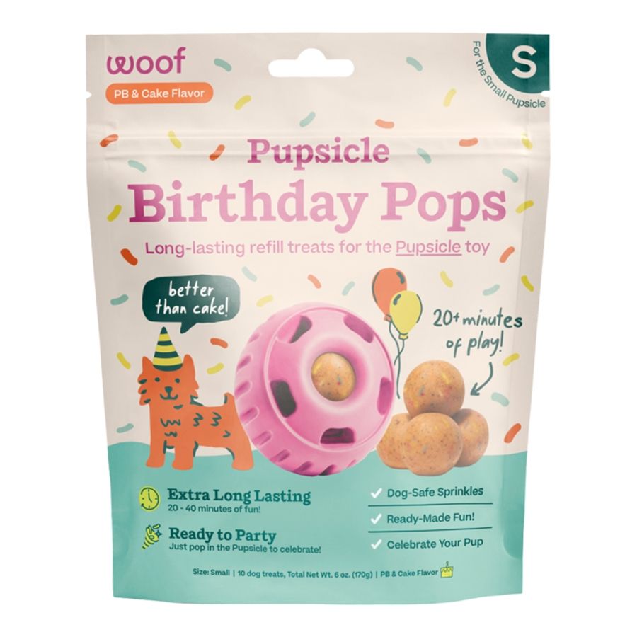 Woof D Pop BDAY, Size: Small - 10CT