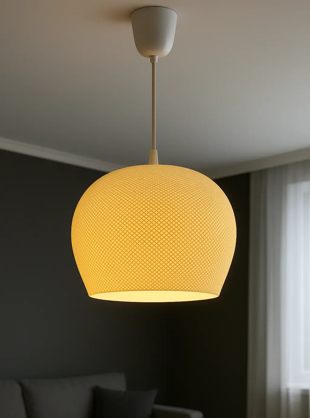 Lampa Wisząca 3D “Aurora” — Średnica 20 cm