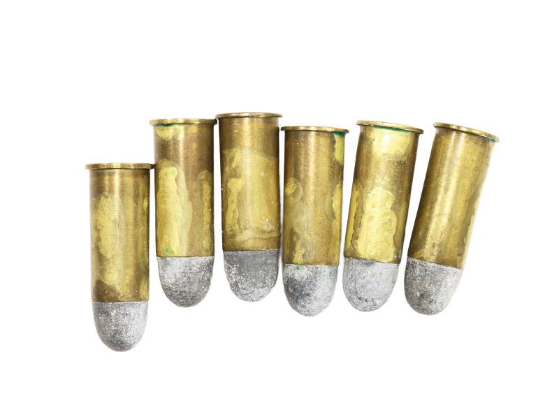 Japanese WW2 9mm Type 26 Revolver Ammunition 6 Rnds #6518