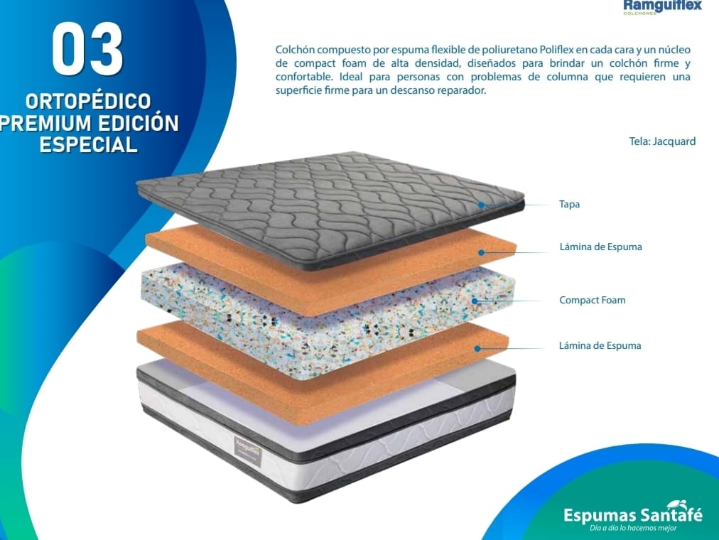 COLCHON ORTOPEDICO PREMIUM CASSATA (COMBO)