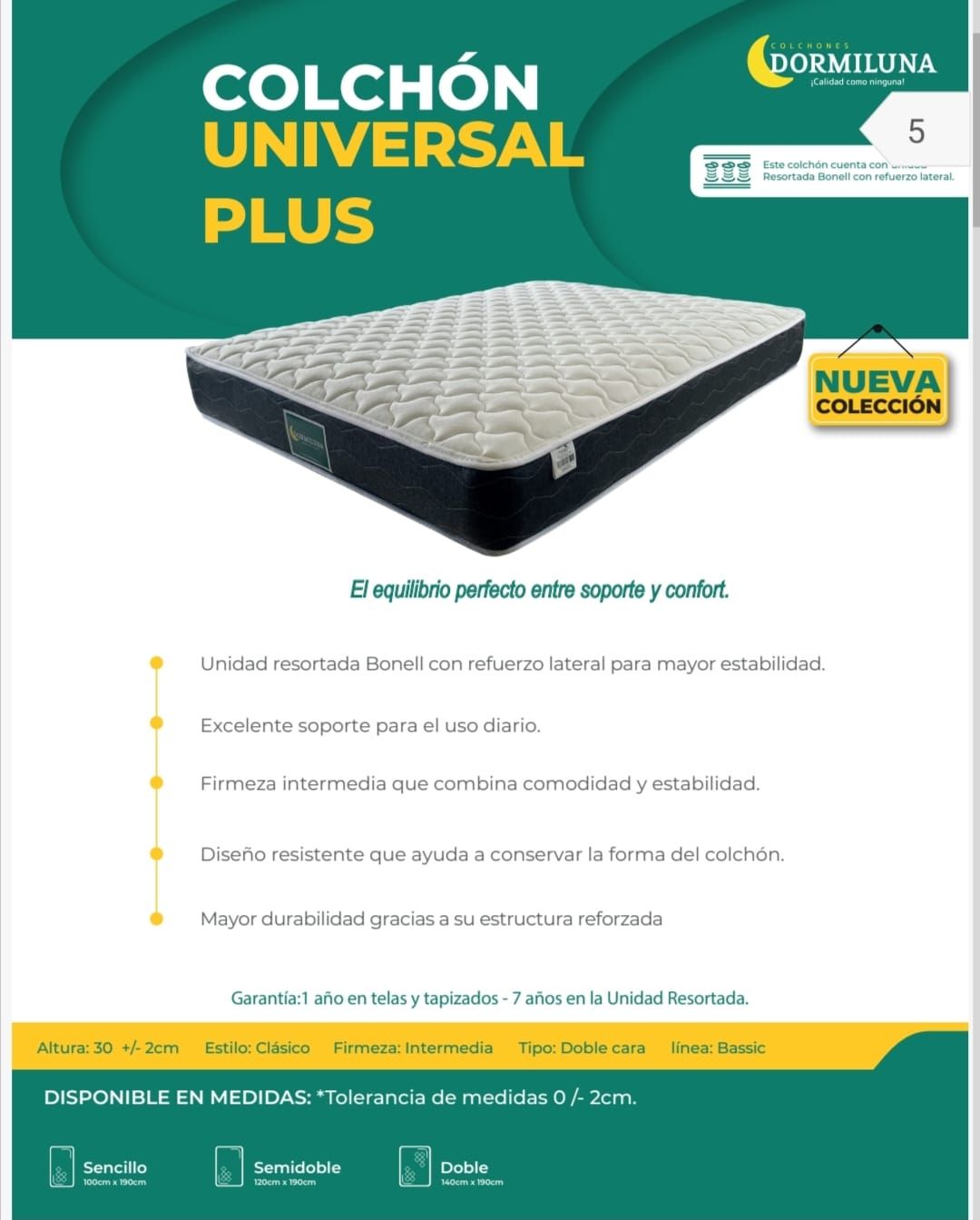 COLCHON UNIVERSAL