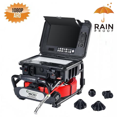 Intruder Micro-5200, 40 Meters (130') 23mm Self Leveling Camera Head  and 6.8mm Push Cable