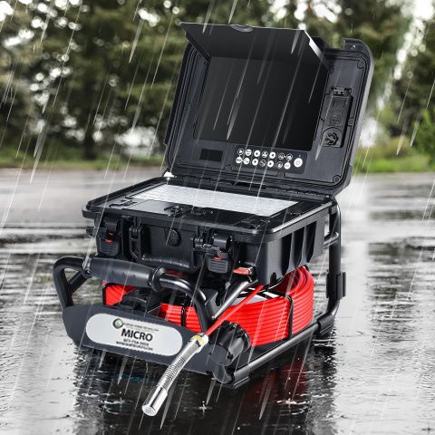 Intruder Micro-5200, 40 Meters (130') 23mm Self Leveling Camera Head  and 6.8mm Push Cable