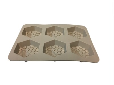 6 Cavity Hexagon Honeycomb Bee Silicone Mold