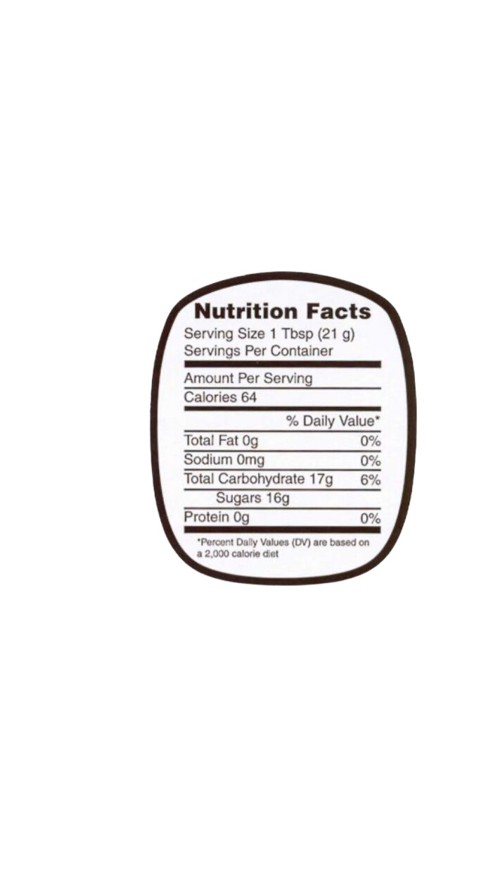 Nutritional Honey Labels