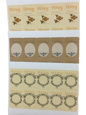 Sheets of Honey Labels