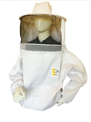 Pull-Over Cotton Jacket with Veil