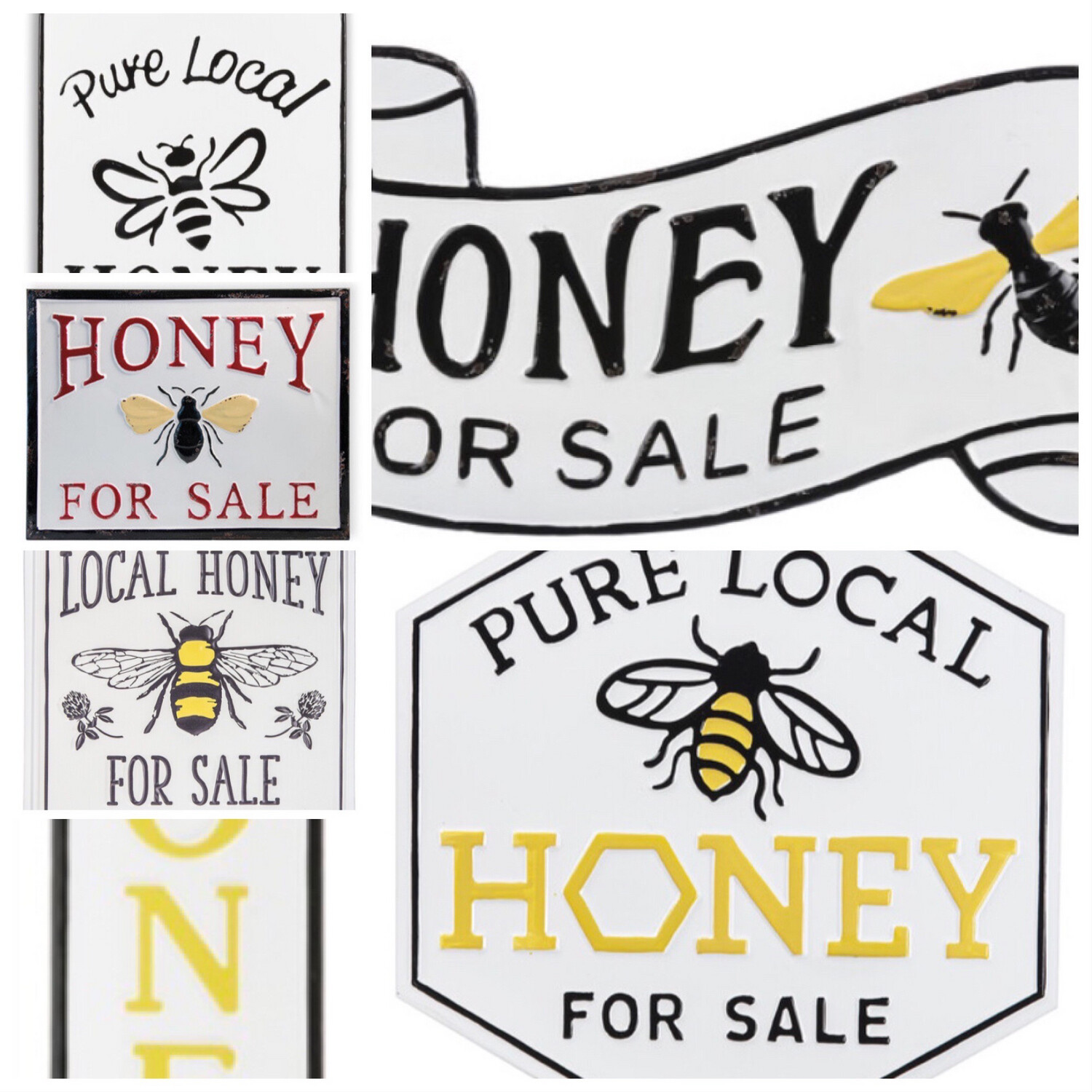 Honey Enamel Signs