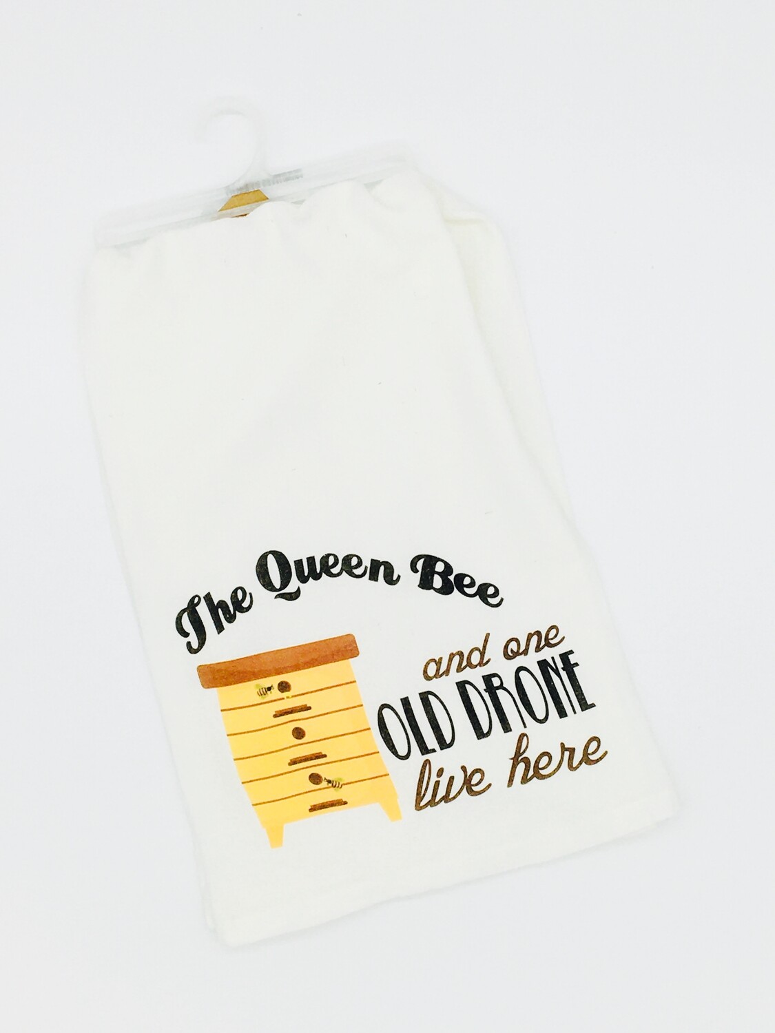 The Queen Bee &amp; One Old Drone Dish Towel