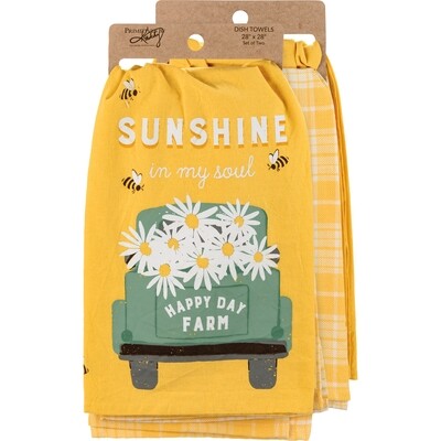 Sunshine In My Soul Dish Towel Set