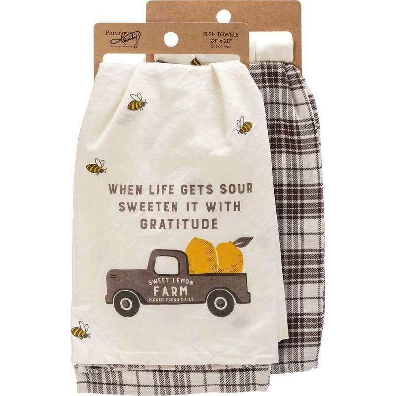 Life Gets Sour Dish Towel Set