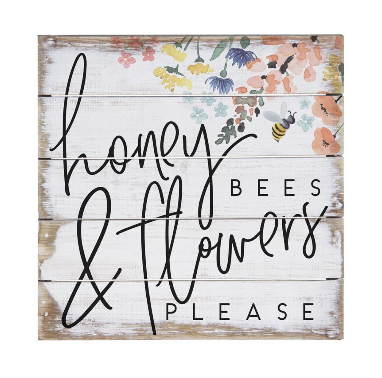 Honey Bees &amp; Flowers Shelf Sitter