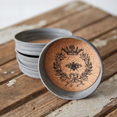 Queen Bee Mason Jar Lid Coaster