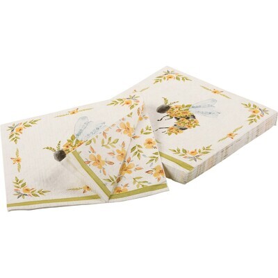 Floral Bee Napkin